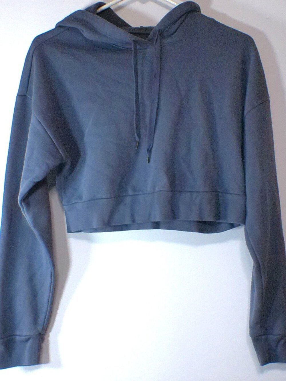 AERO Women’s Cropped Hoodie XS Blue Long Sleeve Casual Pullover